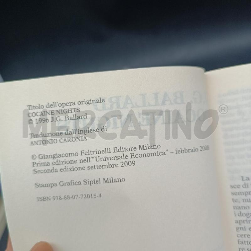 FELTRINELLI BALLARD COCAINE NIGHTS | Mercatino dell'Usato Roma garbatella 3