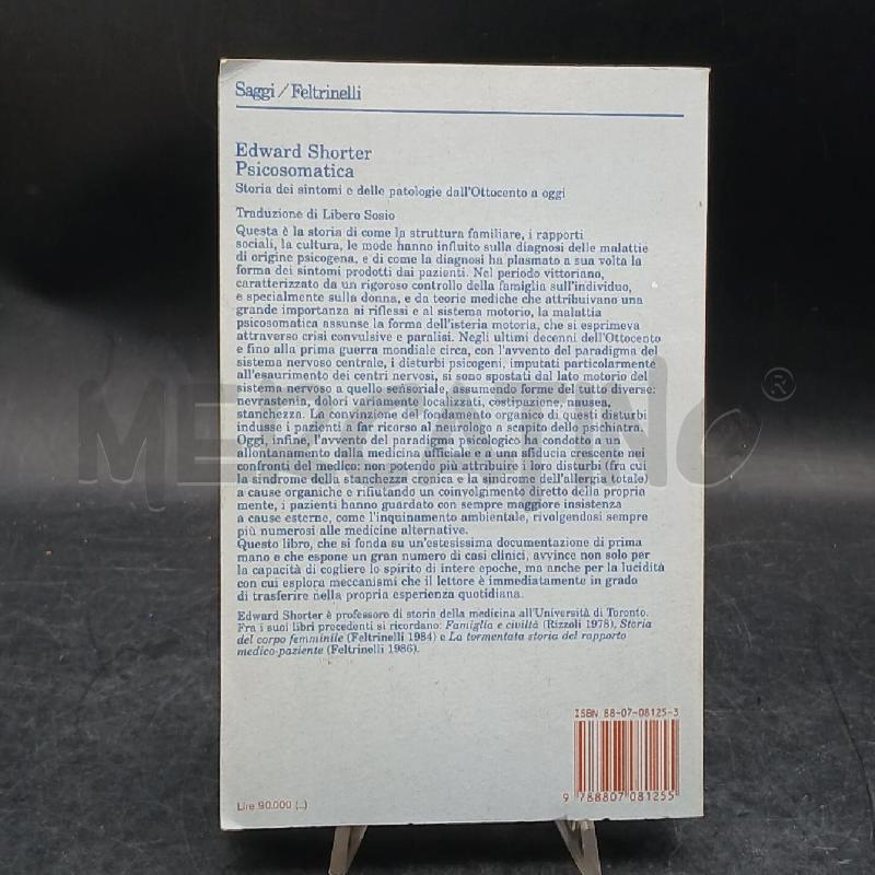 FELTRINELLI E. SHORTER PSICOSOMATICA | Mercatino dell'Usato Roma garbatella 2