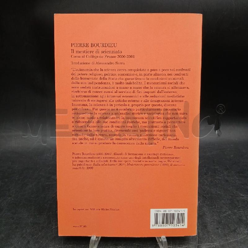 FELTRINELLI P. BOURDIEU IL MESTIERE DI SCIENZIATO | Mercatino dell'Usato Roma garbatella 3