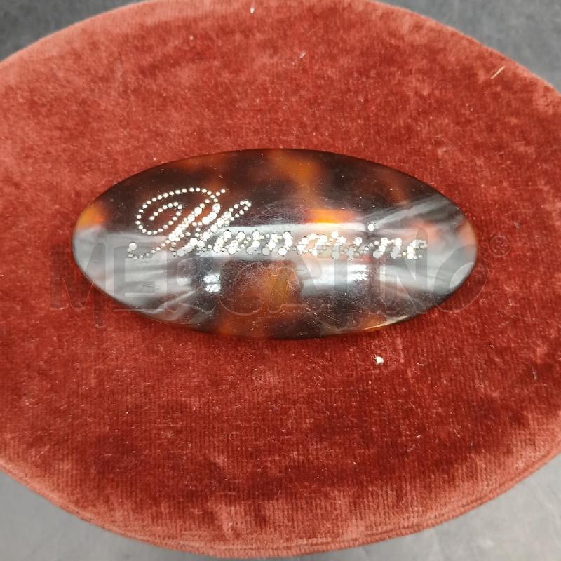 FERMA CAPELLI BLUMARINE TARTARUGATO STRASS LOGO  | Mercatino dell'Usato Roma garbatella 1