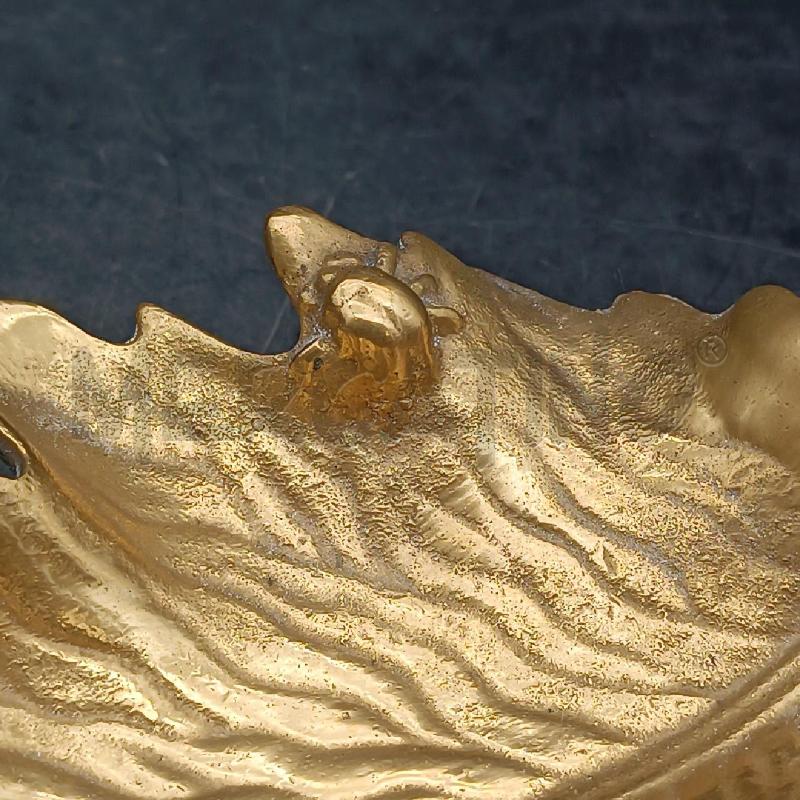 FOGLIA METALLO BRONZO | Mercatino dell'Usato Roma garbatella 4