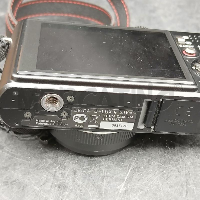  FOTOCAMERA LEICA D-LUX 4 CON CARICATORE E BATTERIA | Mercatino dell'Usato Roma garbatella 5