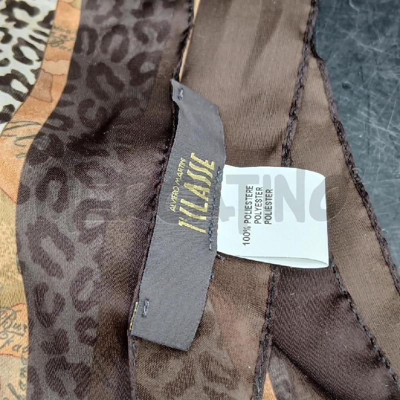FOULARD 1 CLASSE BEIGE MARRONE  | Mercatino dell'Usato Roma garbatella 2