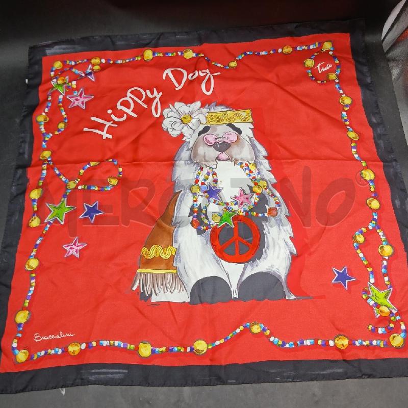 FOULARD BRACCIALINI ROSSO HIPPY DOG  | Mercatino dell'Usato Roma garbatella 1