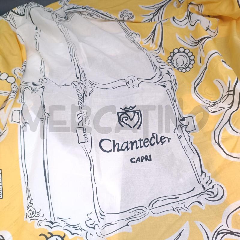 FOULARD CHANTECLER GIALLO E BIANCO  | Mercatino dell'Usato Roma garbatella 3