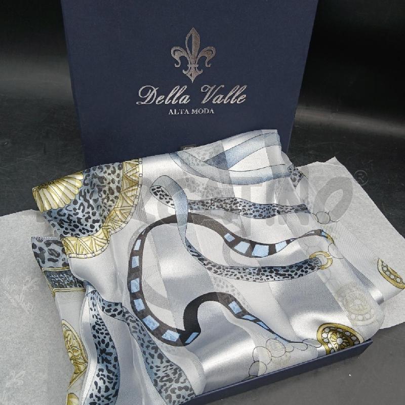 FOULARD DELLA VALLE GRIGIO SETA  | Mercatino dell'Usato Roma garbatella 1