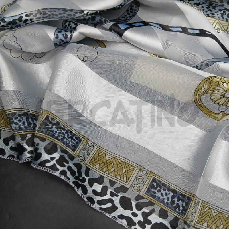 FOULARD DELLA VALLE GRIGIO SETA  | Mercatino dell'Usato Roma garbatella 3