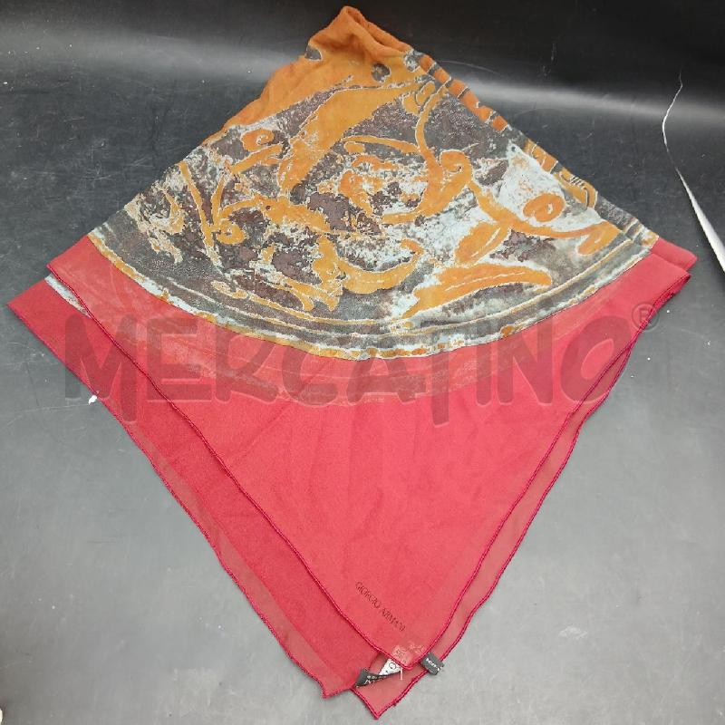 FOULARD EMPORIO ARMANI  ARANCIONE  | Mercatino dell'Usato Roma garbatella 1
