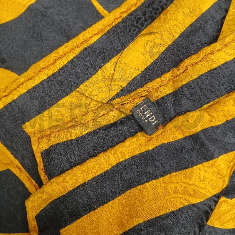FOULARD FENDI NERO E OCRA  | Mercatino dell'Usato Roma garbatella 2