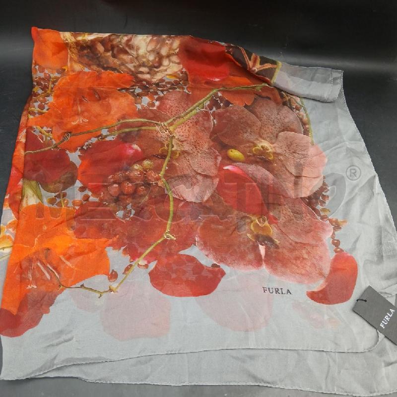 FOULARD FURLA DET FIORI COLOR  | Mercatino dell'Usato Roma garbatella 1