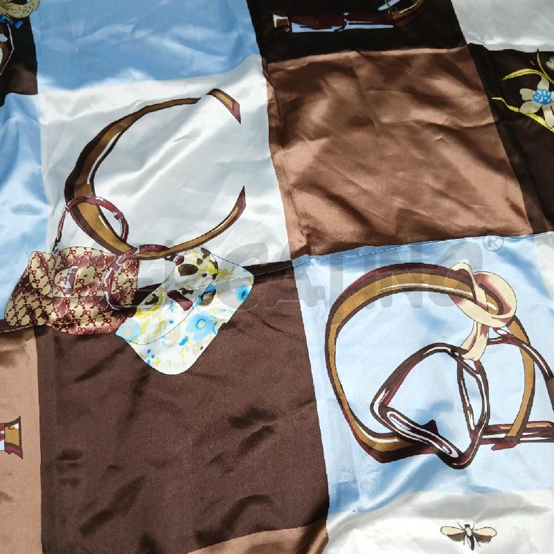 FOULARD GUCCI DET CELESTE E MARRONE  | Mercatino dell'Usato Roma garbatella 3