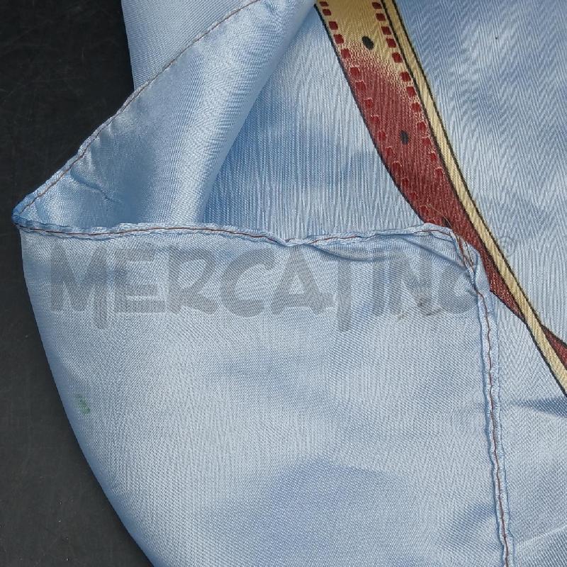 FOULARD GUCCI DET CELESTE E MARRONE  | Mercatino dell'Usato Roma garbatella 4