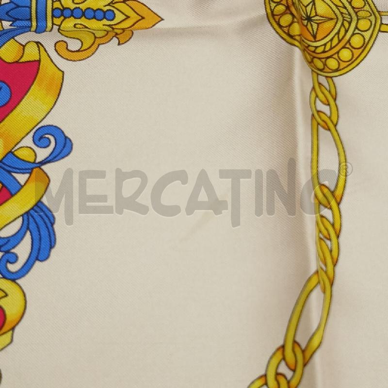 FOULARD HERMES EXITUS ACTA PROBAT ROSSO BEIGE GIALLO | Mercatino dell'Usato Roma garbatella 3