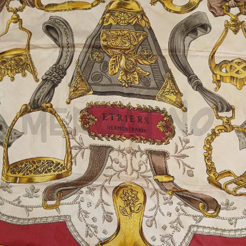 FOULARD HERMES ROSSO E DO | Mercatino dell'Usato Roma garbatella 3