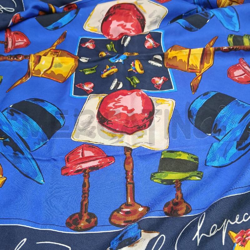 FOULARD KARL LAGERFIELD BLU VERDE | Mercatino dell'Usato Roma garbatella 3