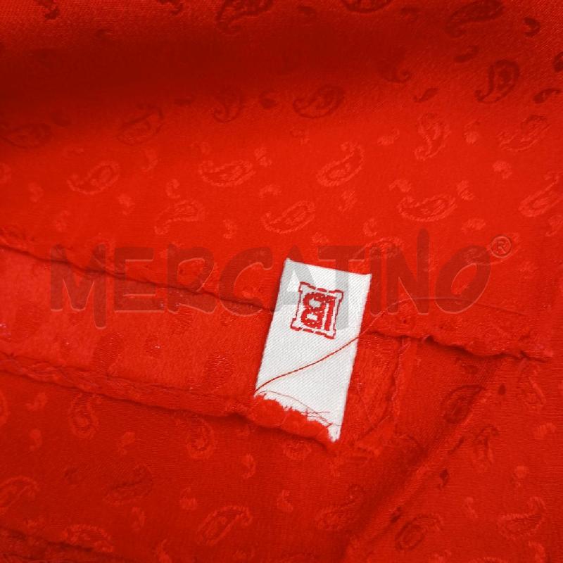FOULARD LAURA BIAGIOTTI MARRONE E ROSSO  | Mercatino dell'Usato Roma garbatella 2