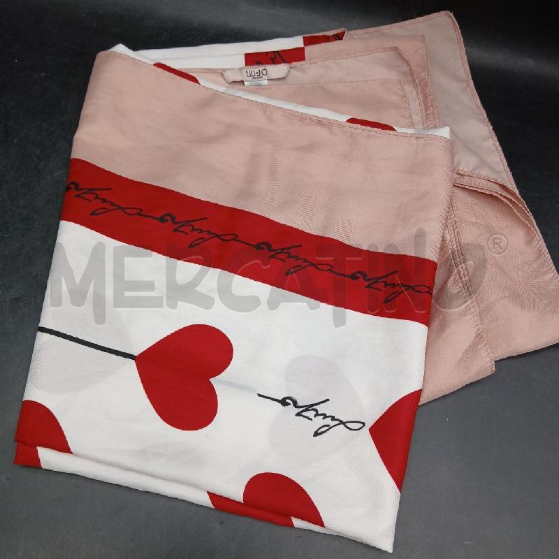 FOULARD LIU JO BIANCO ROSSO  | Mercatino dell'Usato Roma garbatella 1