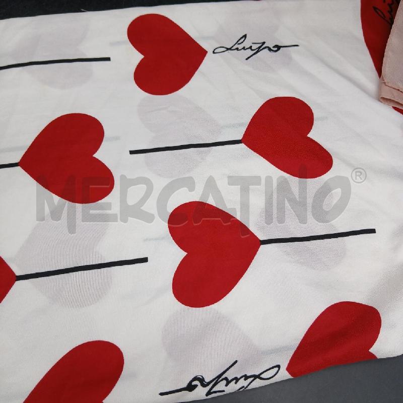 FOULARD LIU JO BIANCO ROSSO  | Mercatino dell'Usato Roma garbatella 3