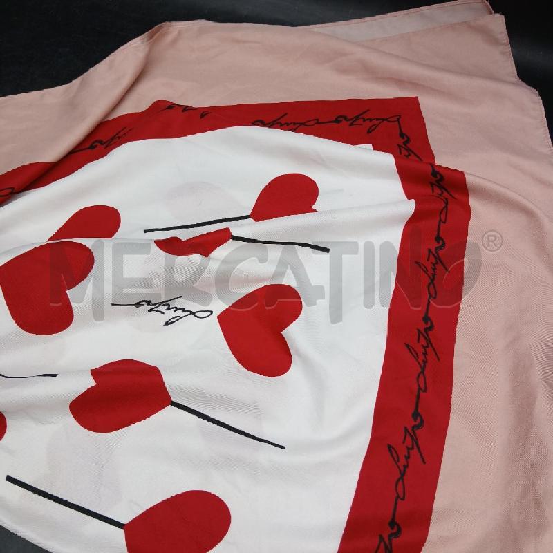 FOULARD LIU JO BIANCO ROSSO  | Mercatino dell'Usato Roma garbatella 4
