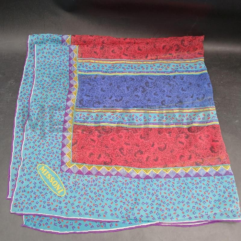 FOULARD MISSONI DET COLOR BLU  | Mercatino dell'Usato Roma garbatella 1