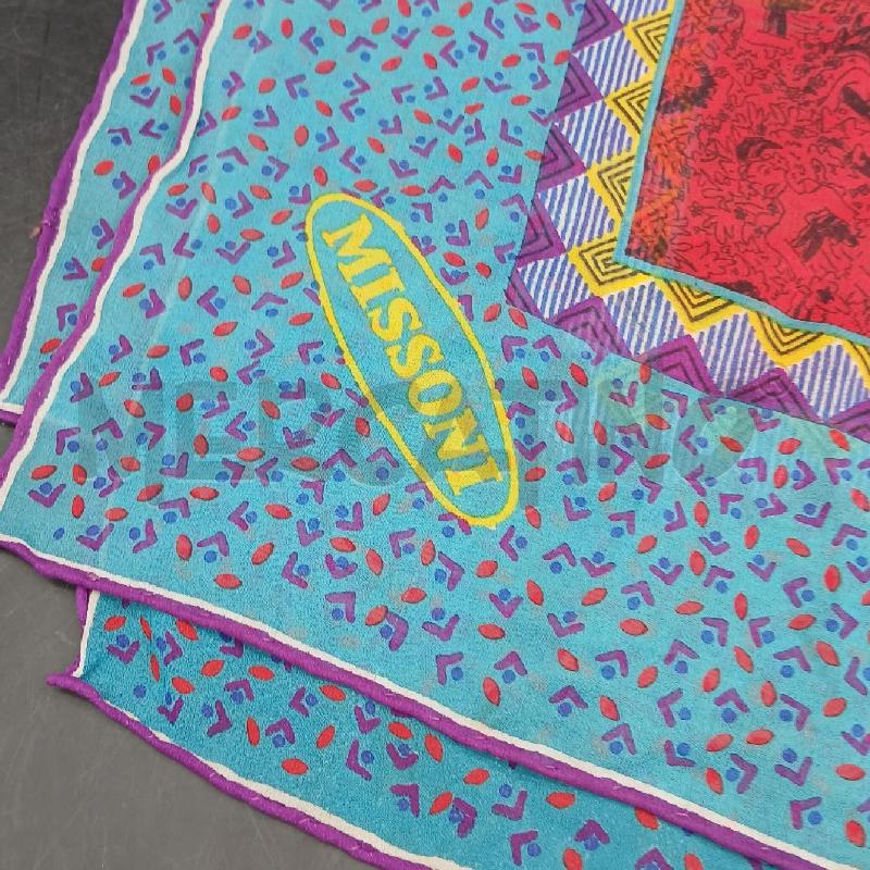 FOULARD MISSONI DET COLOR BLU  | Mercatino dell'Usato Roma garbatella 2