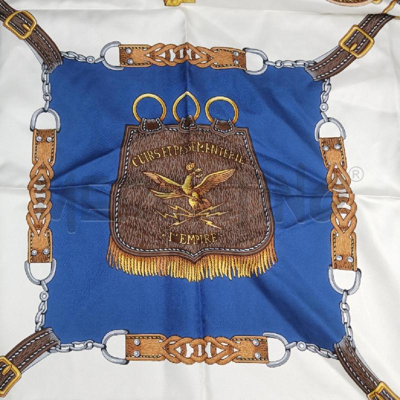 FOULARD PIERRE BACCARA BLU E DORAT | Mercatino dell'Usato Roma garbatella 3