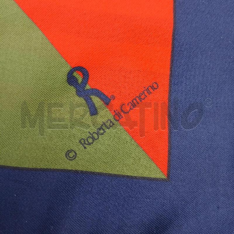 FOULARD ROBERTA DI CAMERINO BLU ROSSO VERDE | Mercatino dell'Usato Roma garbatella 2