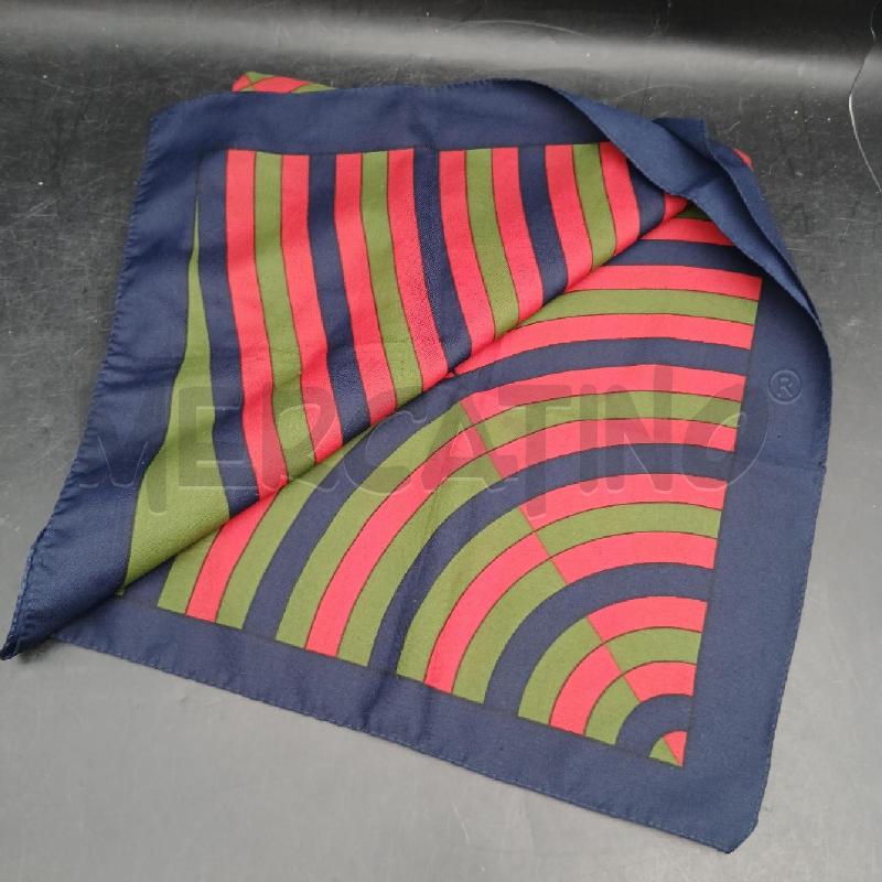 FOULARD ROBERTA DI CAMERINO BLU ROSSO VERDE | Mercatino dell'Usato Roma garbatella 3