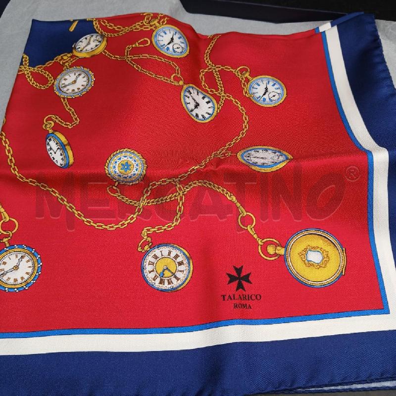 FOULARD TALARICO ROSSO E BLU  | Mercatino dell'Usato Roma garbatella 2