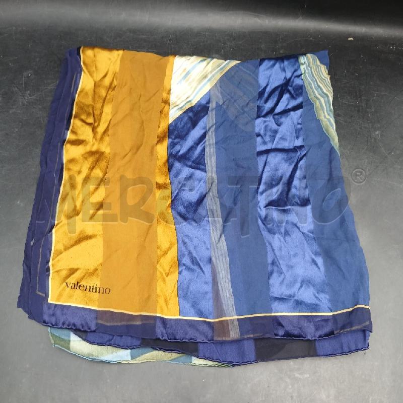 FOULARD VALENTINO BLU E MARRONE | Mercatino dell'Usato Roma garbatella 1