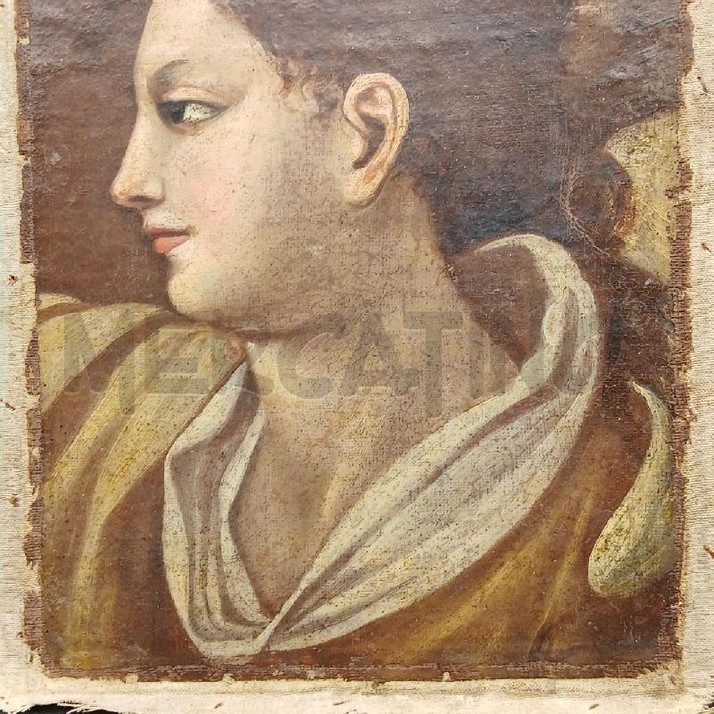 FRAMMENTO OLIO SU TELA PROFILO | Mercatino dell'Usato Roma garbatella 3