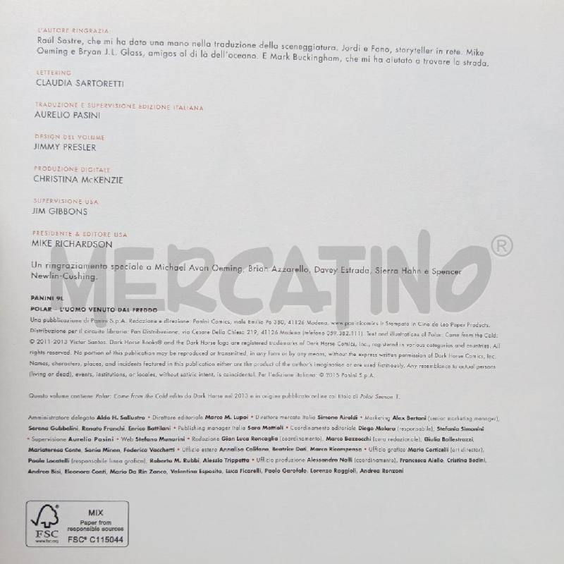 FUM POLAR L'UOMO VENUTO DAL FREDDO SANTOS | Mercatino dell'Usato Roma garbatella 3