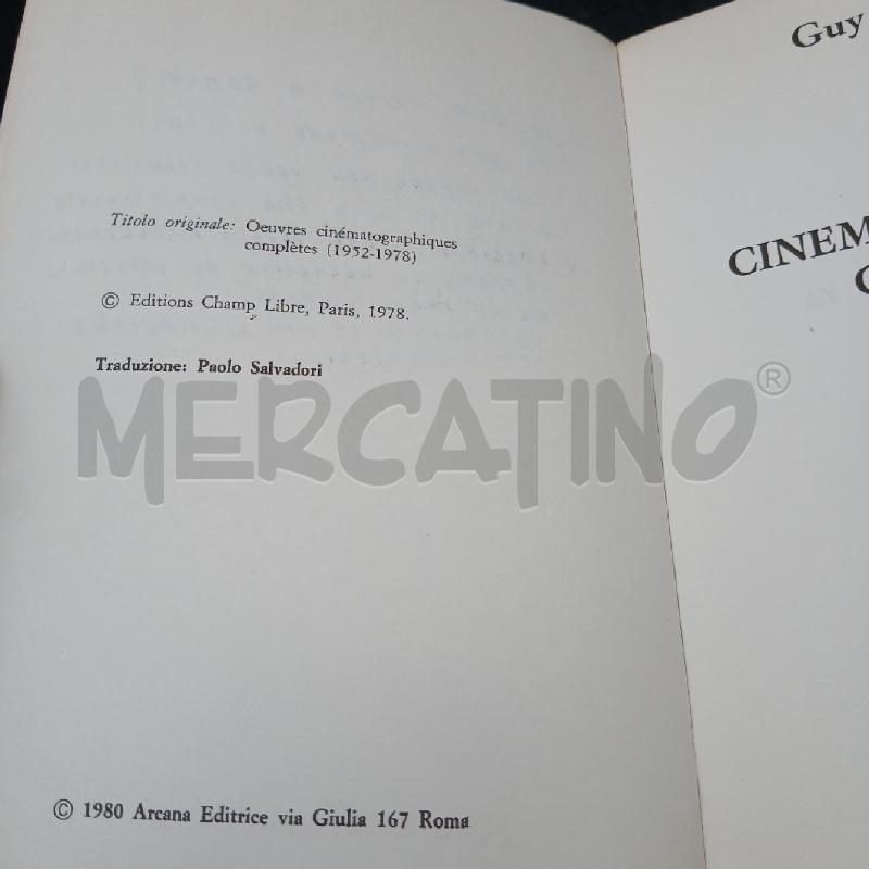 G. DEBORD OPERE CINEMATOGRAFICHE COMPLETE | Mercatino dell'Usato Roma garbatella 4