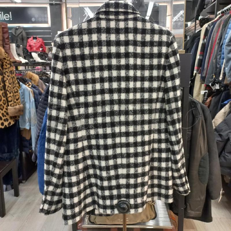 GIACCA DONNA INTREND NERO BIANCO QUADRI  | Mercatino dell'Usato Roma garbatella 2