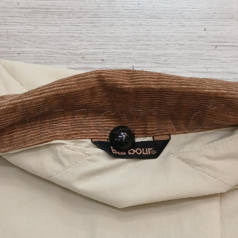 GIACCA UOMO BARBOUR BEIGE PROFILI MARRONE  | Mercatino dell'Usato Roma garbatella 4