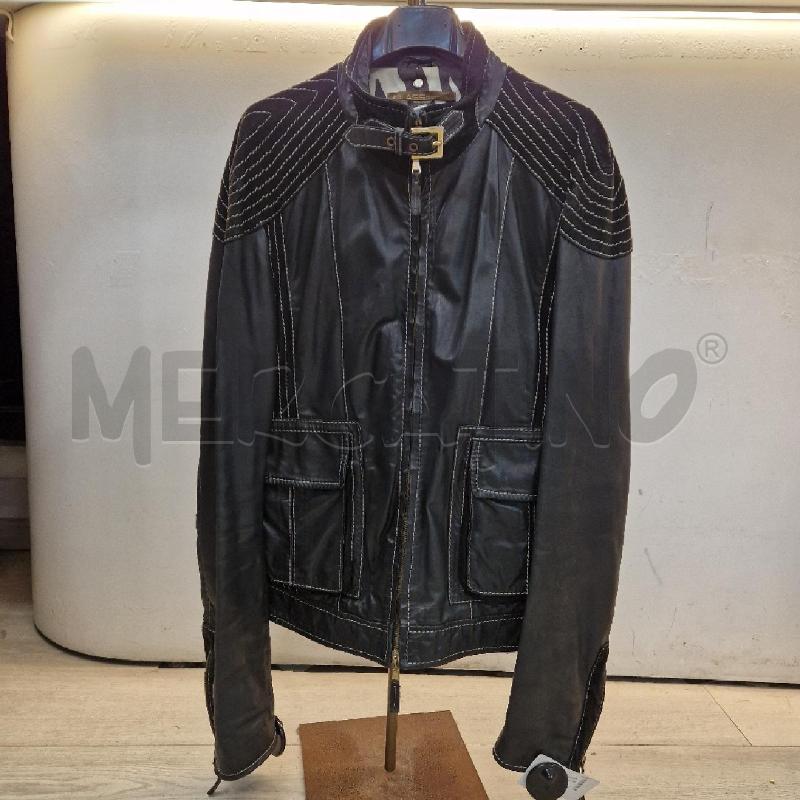 GIACCA UOMO CLASS CAVALLI NERO PELLE  | Mercatino dell'Usato Roma garbatella 1