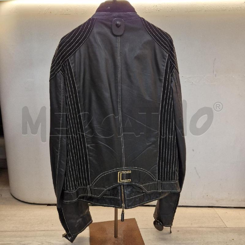 GIACCA UOMO CLASS CAVALLI NERO PELLE  | Mercatino dell'Usato Roma garbatella 2