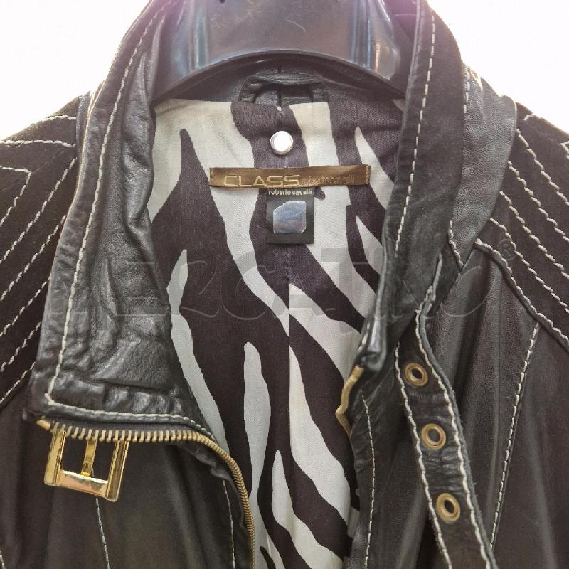 GIACCA UOMO CLASS CAVALLI NERO PELLE  | Mercatino dell'Usato Roma garbatella 3