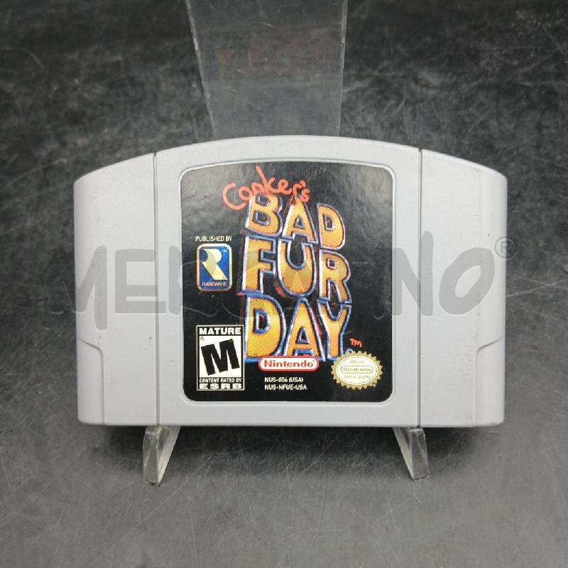 GIOCO NINTENDO 64 USA CONKER BAD FUR DAY  | Mercatino dell'Usato Roma garbatella 1