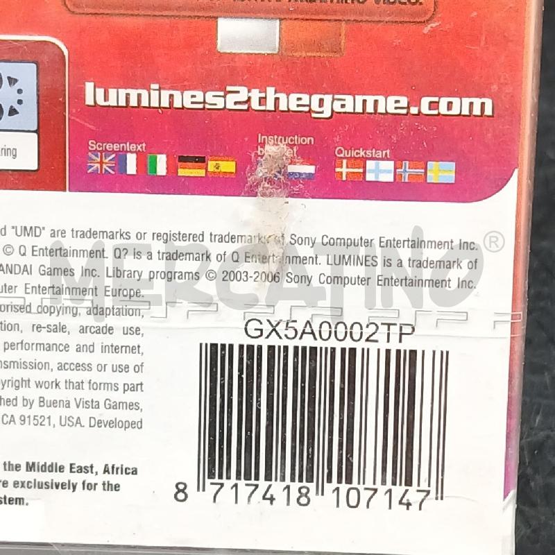 GIOCO PSP LUMINES II  | Mercatino dell'Usato Roma garbatella 4