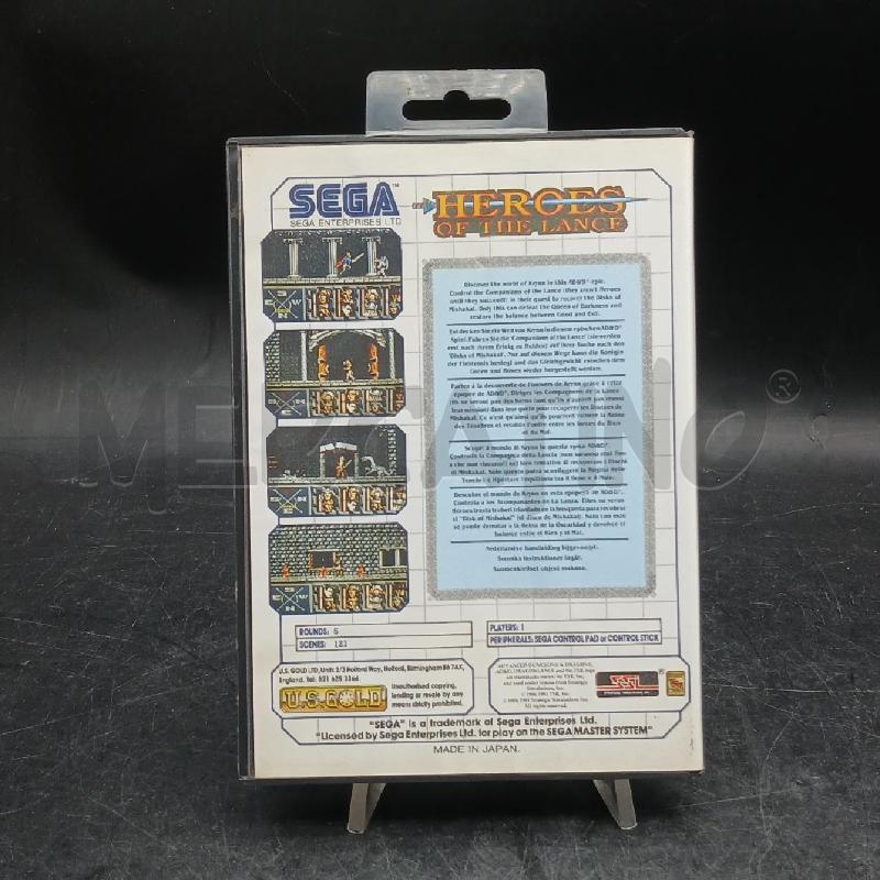 GIOCO SEGA HEROES OF THE LANCE  | Mercatino dell'Usato Roma garbatella 2