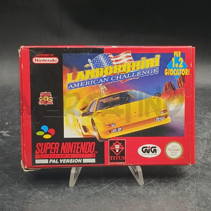 GIOCO SUPER NINTENDO LAMBORGHINI BOX | Mercatino dell'Usato Roma garbatella 1