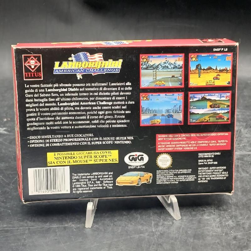 GIOCO SUPER NINTENDO LAMBORGHINI BOX | Mercatino dell'Usato Roma garbatella 2