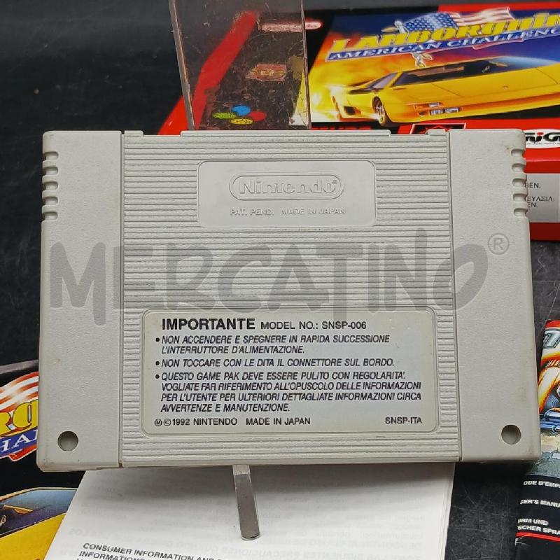 GIOCO SUPER NINTENDO LAMBORGHINI BOX | Mercatino dell'Usato Roma garbatella 5