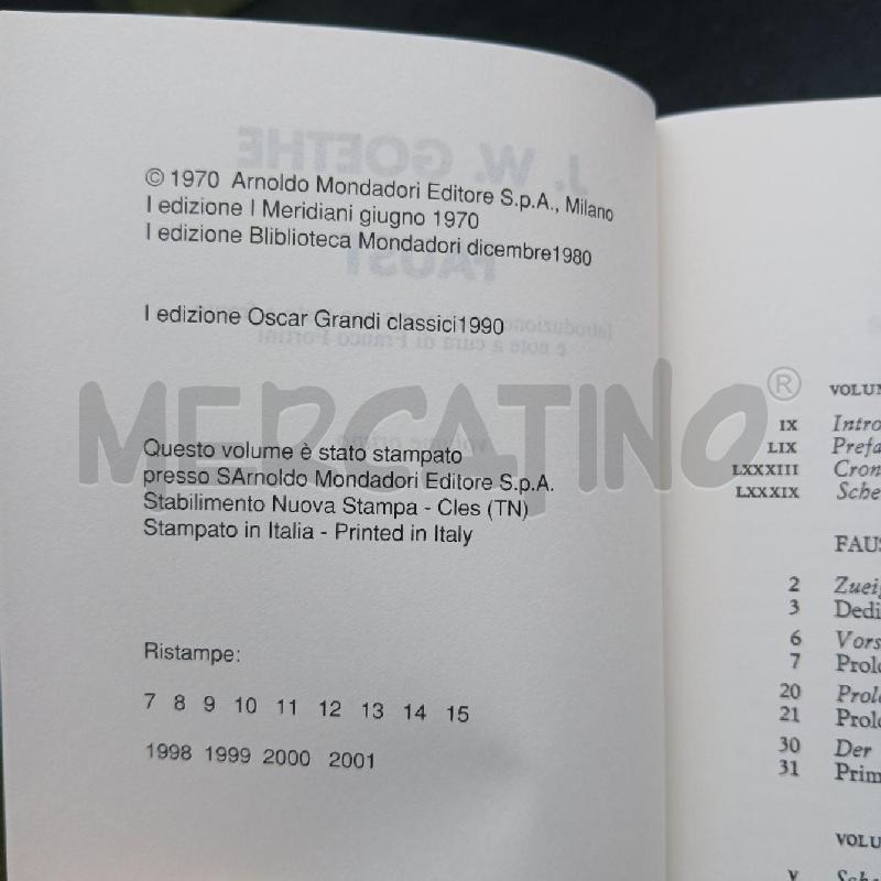 GOETHE FAUST COF 2 VOLL | Mercatino dell'Usato Roma garbatella 5