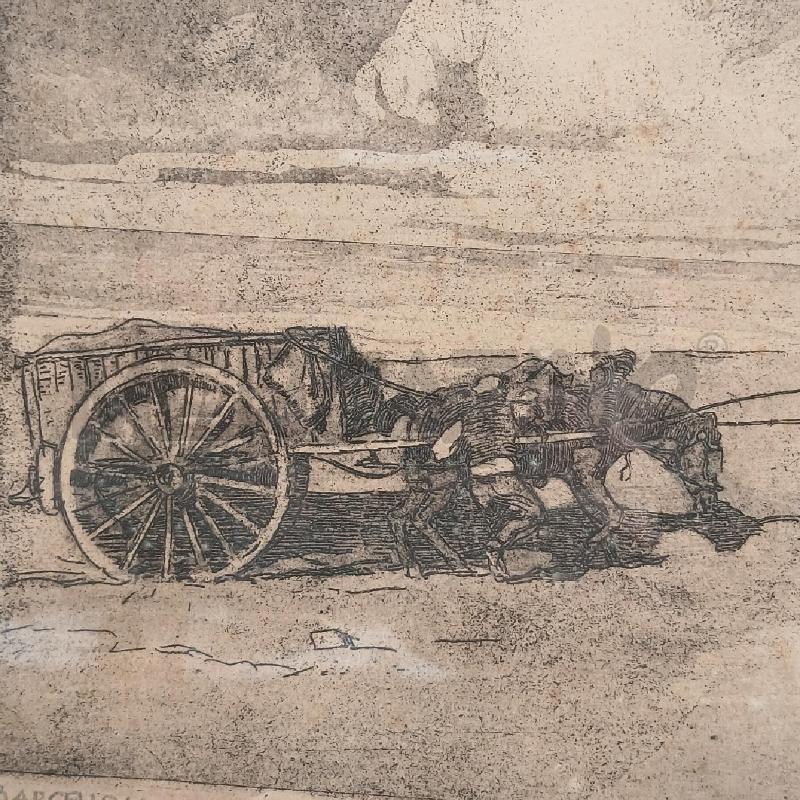 INCISIONE CARRO 1916 | Mercatino dell'Usato Roma garbatella 4