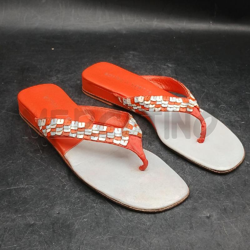 INFRADITO DONNA BOTTEGA VENETA ARANCIO GRIGIO | Mercatino dell'Usato Roma garbatella 1