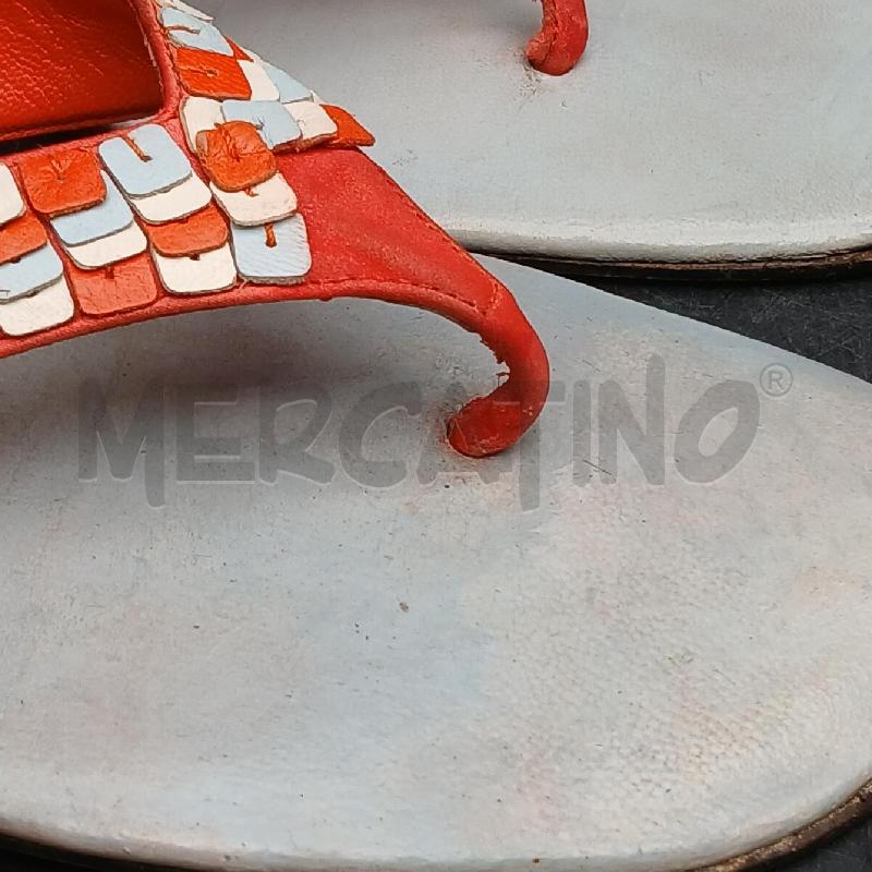 INFRADITO DONNA BOTTEGA VENETA ARANCIO GRIGIO | Mercatino dell'Usato Roma garbatella 4