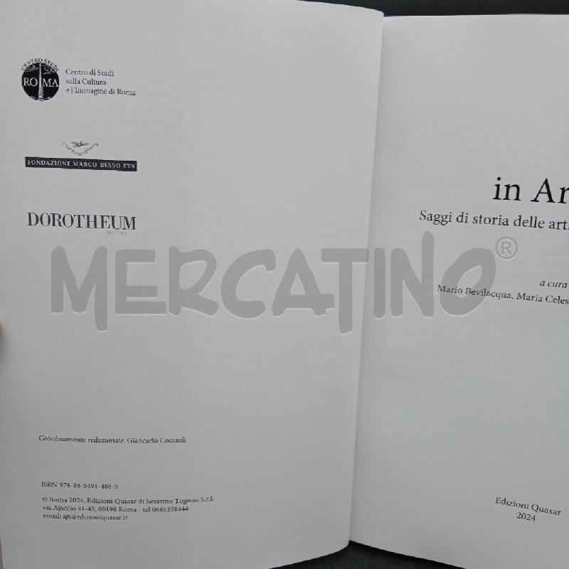 IN ARCADIA SAGGI DI STORIA DELLE ARTI BEVILACQUA | Mercatino dell'Usato Roma garbatella 4