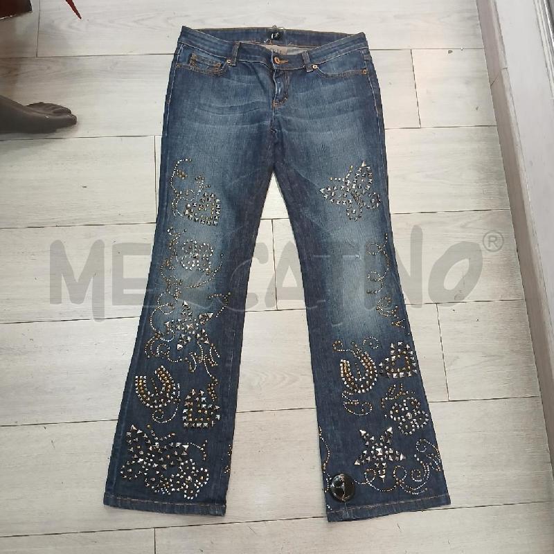 JEANS DONNA DOLCE & GABBANA BLU BORCHIE STRASS | Mercatino dell'Usato Roma garbatella 1